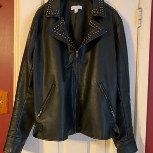 Boutique Plus Faux Leather Jacket 3X
